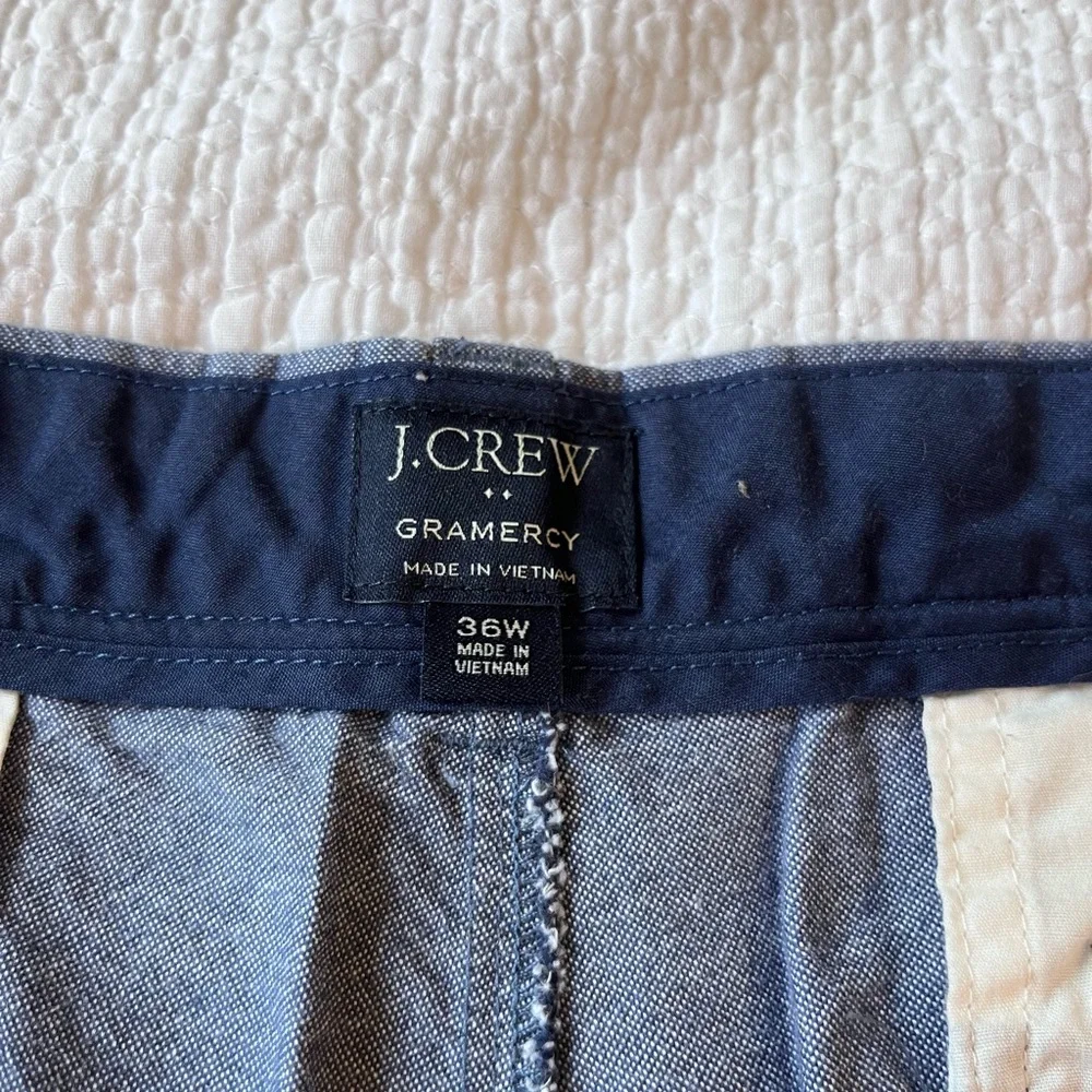 J.CREW Men's Blue Gramercy Shorts 36‎ Pockets 8” Inseam Exc Cond